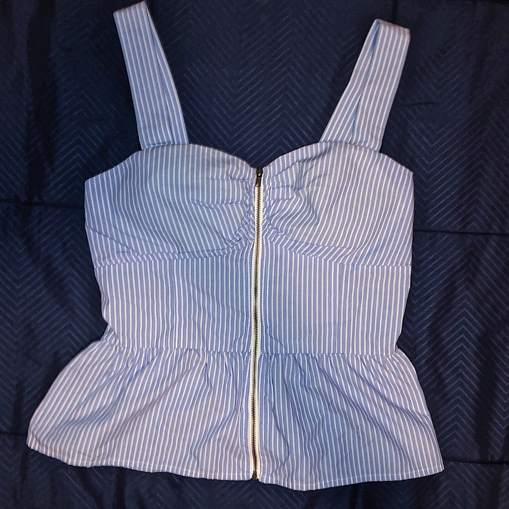 Blashe blue top full zip